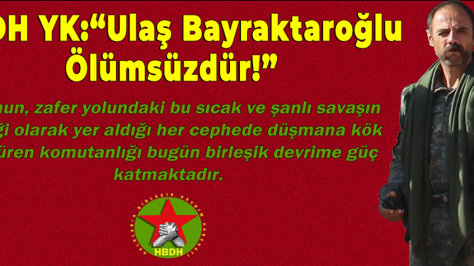 HBDH YK 9 Mayıs Ulaş Bayraktaroğlu AçıklamasıOn sayfa
